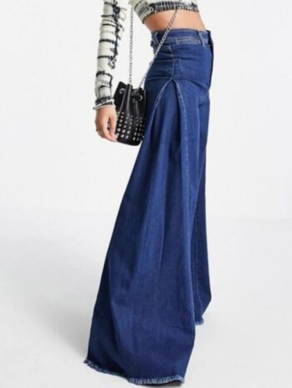 Free People Santa Cruz Wide Leg Jeans Dark Wash Size 25